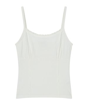 BASIC LACE TANK WHITE