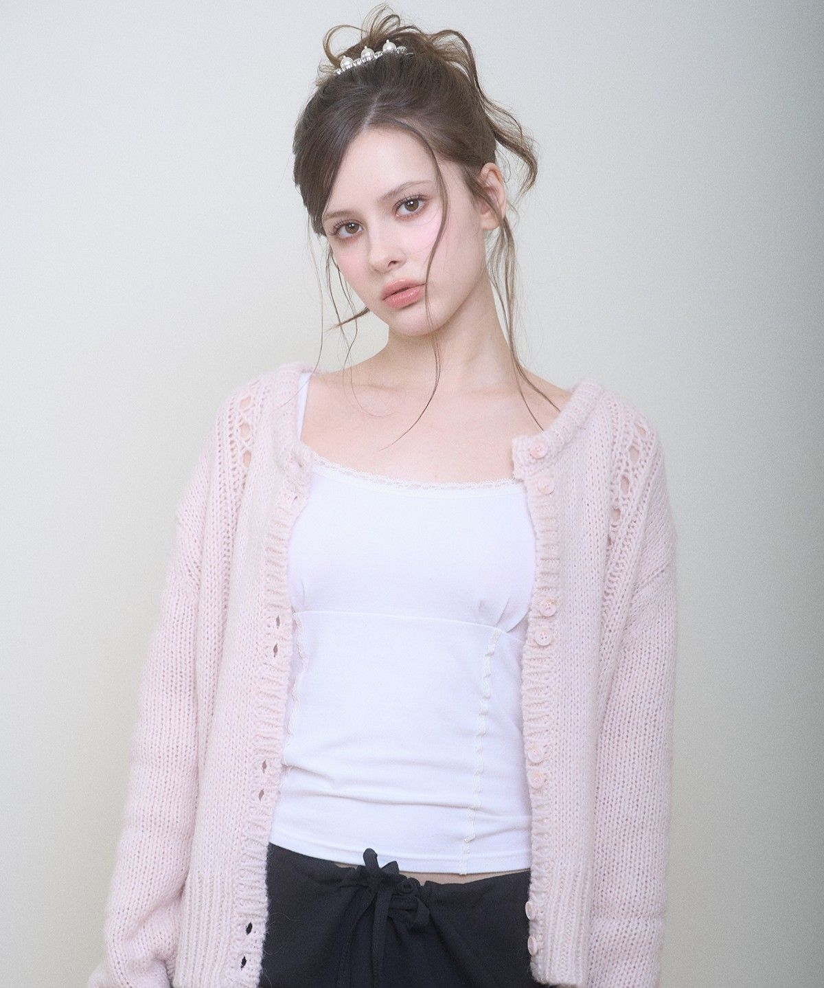 벨리아르(BELLIALEU) BASIC LACE TANK WHITE