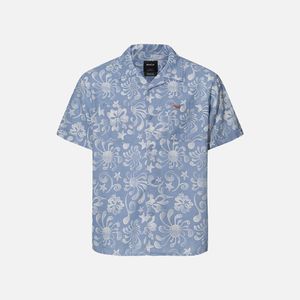 남성 ALVAREZ ALOHA 반팔 셔츠 (VG11SH013LBL)