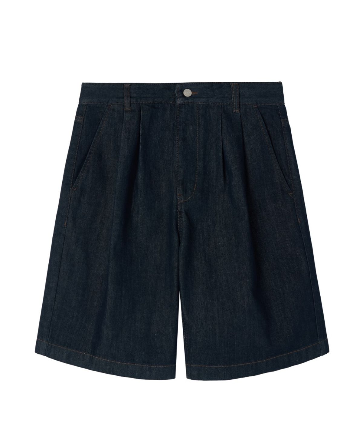브롬톤 런던(BROMPTON LONDON) DENIM TWO TUCK HALF TROUSERS - INDIGO (P262UDP435)