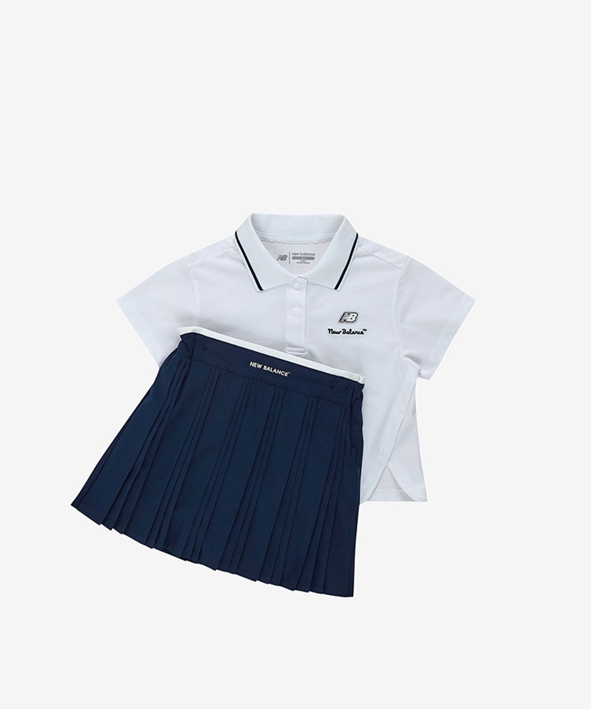 뉴발란스 키즈(NEWBALANCEKIDS) NBgC_아동 여아 카라 티셔츠 스커트 셋업 NK9YG2881G10