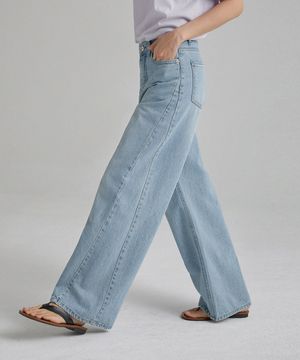 102-W 사선절개 팬츠_blue