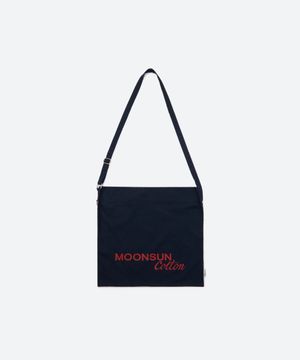 M.C Logo Cotton Cross Bag / NAVY