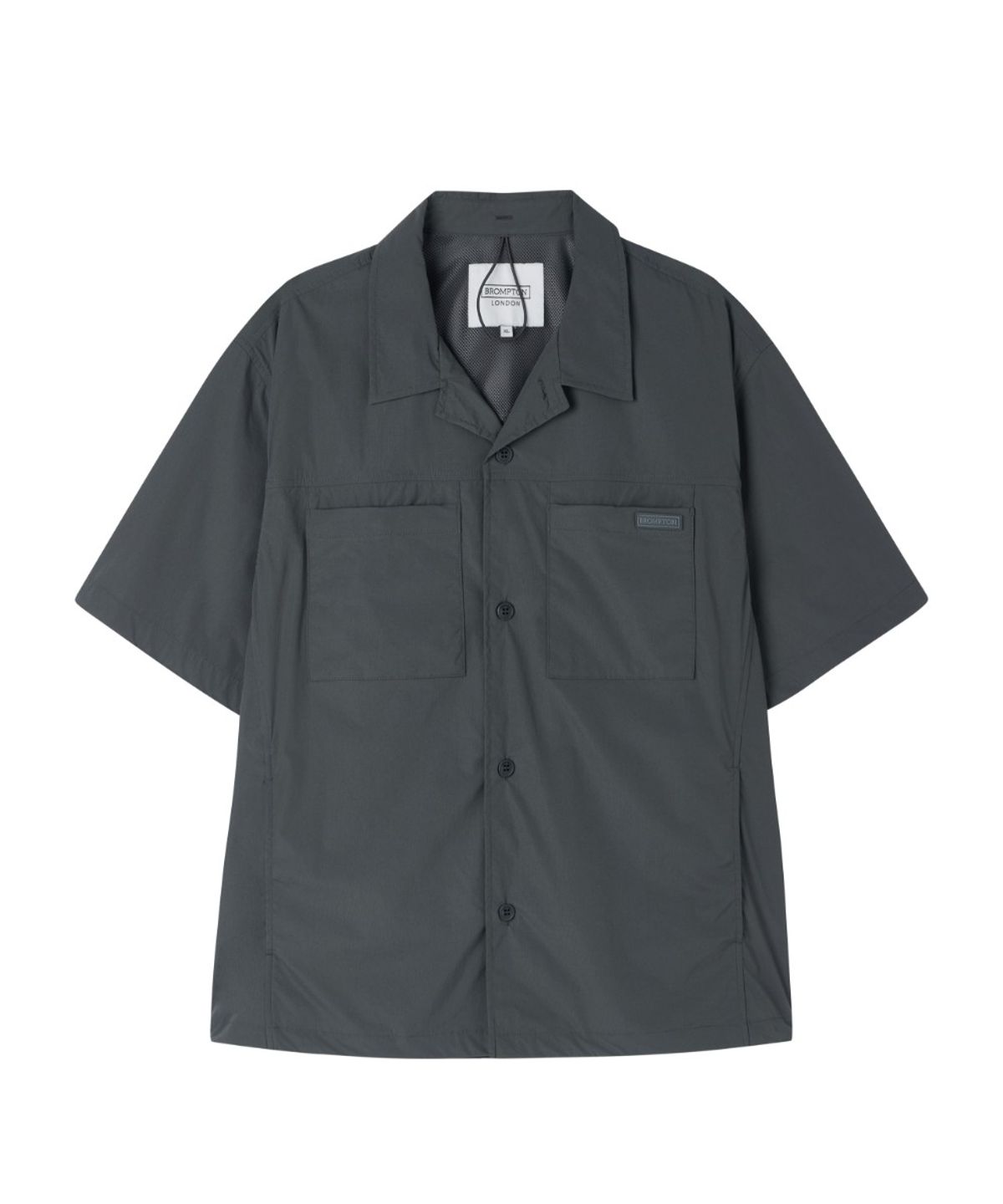 브롬톤 런던(BROMPTON LONDON) CREASE HALF SLEEVE JACKET - GREYISH KHAKI (P262MJK183)