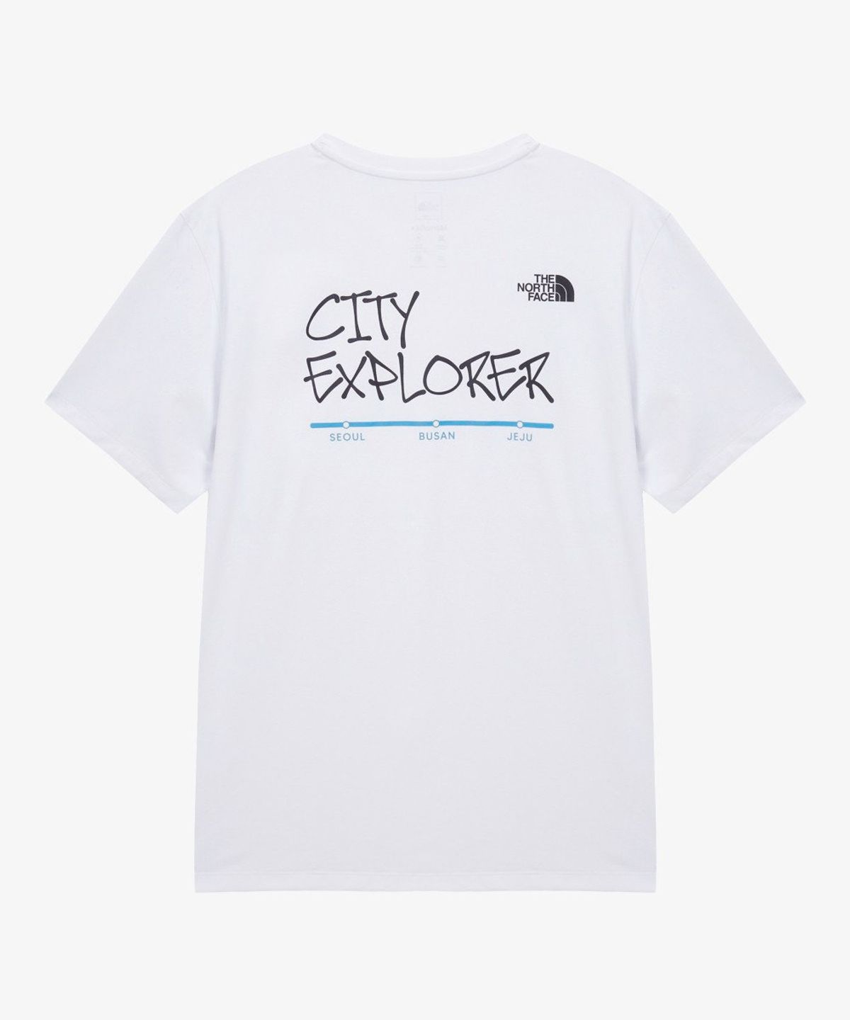 노스페이스(THE NORTH FACE) NT7US35B 남성 시티 익스플로어 반팔 티 WHITE