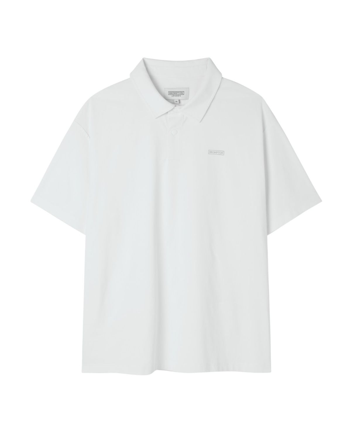 브롬톤 런던(BROMPTON LONDON) SORONA COOL COLLAR T-SHIRT - WHITE (P262MPL141)