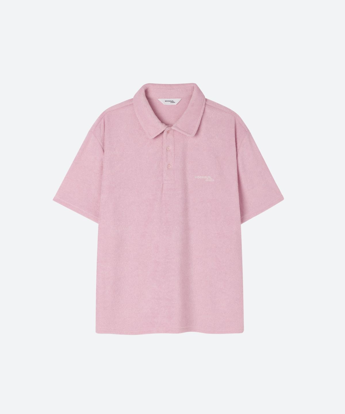 문선 아카이브(MOONSUN ARCHIVE) M.C UNISEX, Logo Terry Polo Shirt / PINK
