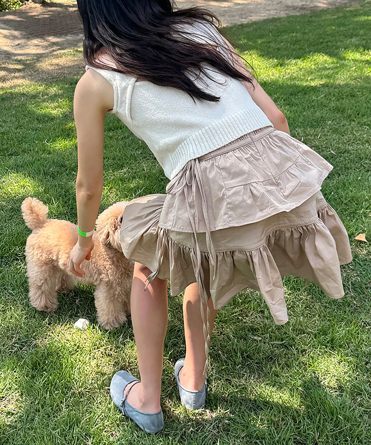 라피네아뜰리에(RAFFINE ATELIER) 레이어드 러플 스커트