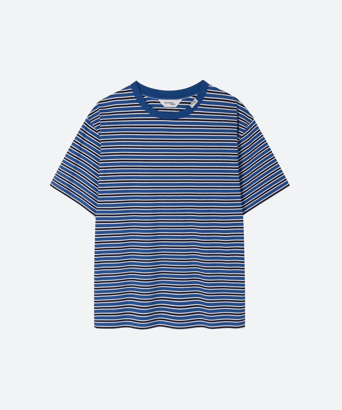 문선 아카이브(MOONSUN ARCHIVE) M.C UNISEX, Stripe Oversized T-Shirt / BLUE STRIPE