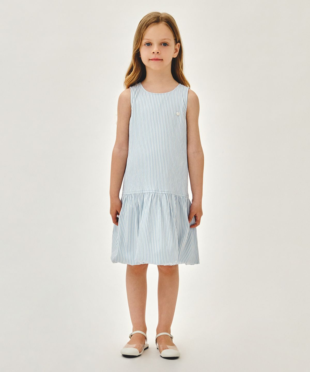 마리떼 키즈(MARITHÉ KIDS) KIDS W BUBBLE SLEEVELESS ONEPIECE stripe