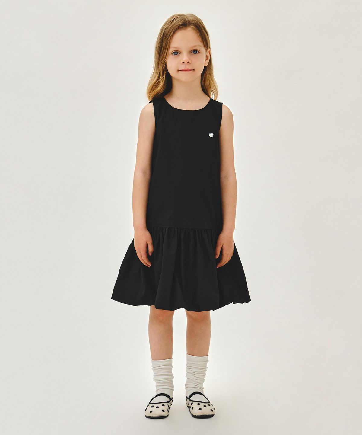 마리떼 키즈(MARITHÉ KIDS) KIDS W BUBBLE SLEEVELESS ONEPIECE black