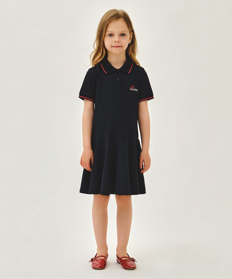KIDS W PK FLARE ONEPIECE navy