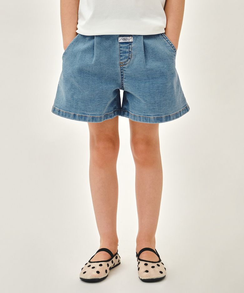 KIDS W DENIM SHORTS blue