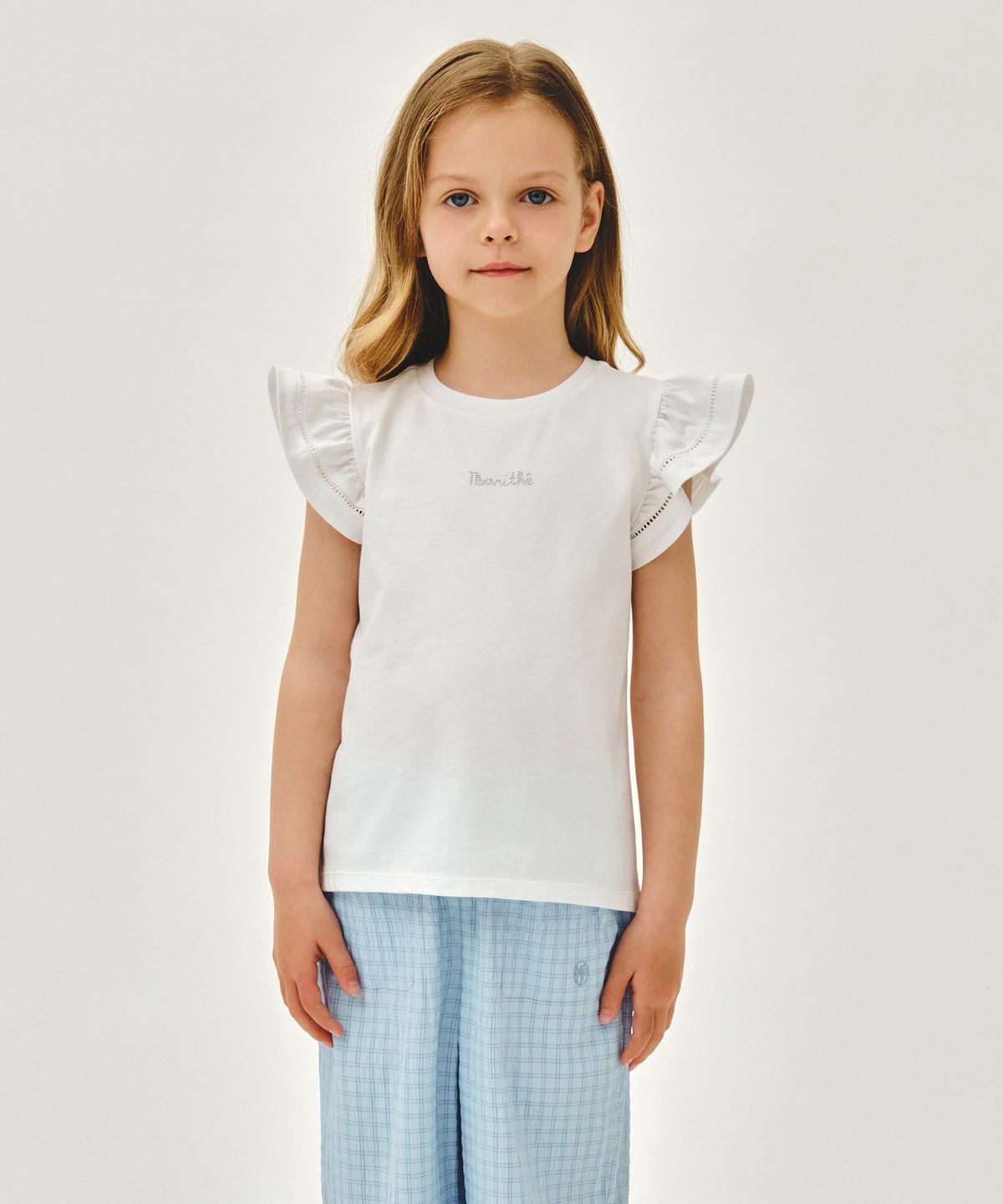 마리떼 키즈(MARITHÉ KIDS) KIDS W LACE FRILL SLEEVELESS white