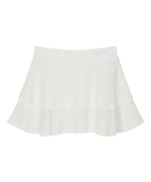 PLIE CHIFFON SKIRT WHITE