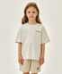 KIDS BACK GRAPHIC OVERSIZED TEE oatmeal