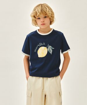 KIDS CITRON RINGER TEE blue