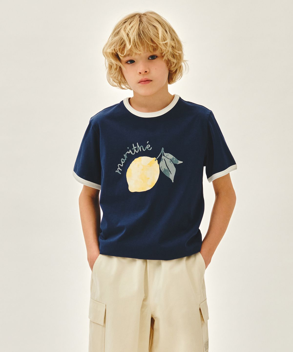 마리떼 키즈(MARITHÉ KIDS) KIDS CITRON RINGER TEE blue