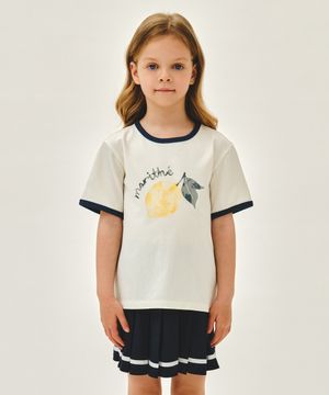 KIDS CITRON RINGER TEE ivory