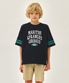 KIDS FOOTBALL OVERSIZED TEE navy