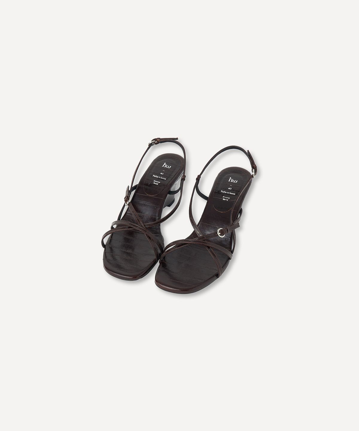 호와스(HOWUS) TONES STRAP WEDGE HEEL (BROWN)