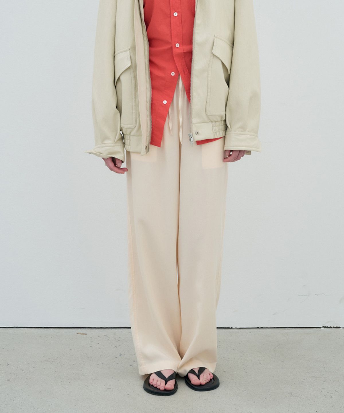 정감 스튜디오(JEONGGAM STUDIOS) Satin Banding Pants_3 color