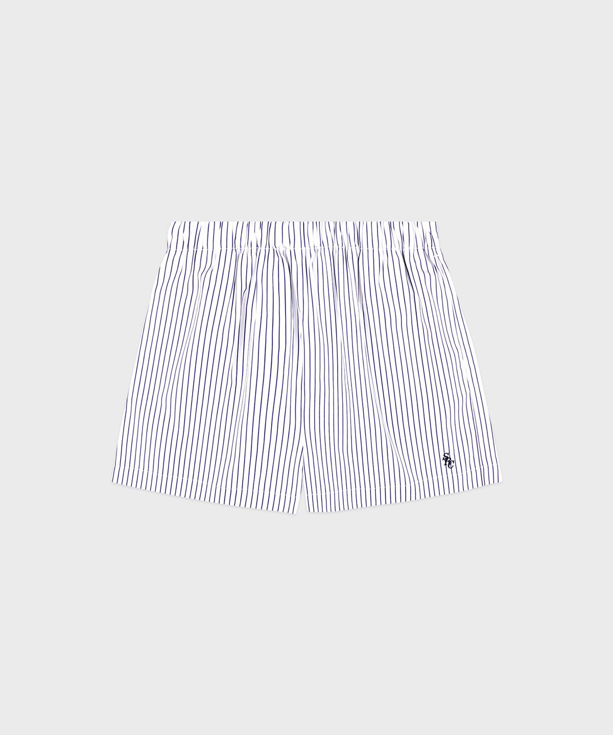 스포티앤리치(SPORTY&RICH) SRC 포플린 쇼츠 블루 R255AW7002