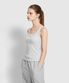여 코튼 포인텔 탱크 브라캐미솔_멜란지 그레이