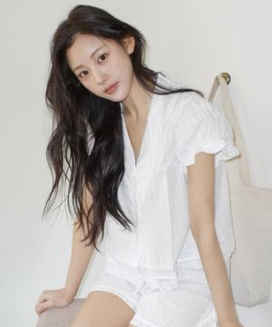 023A 퓨어샌드 숏 슬리브 탑 & 쇼츠