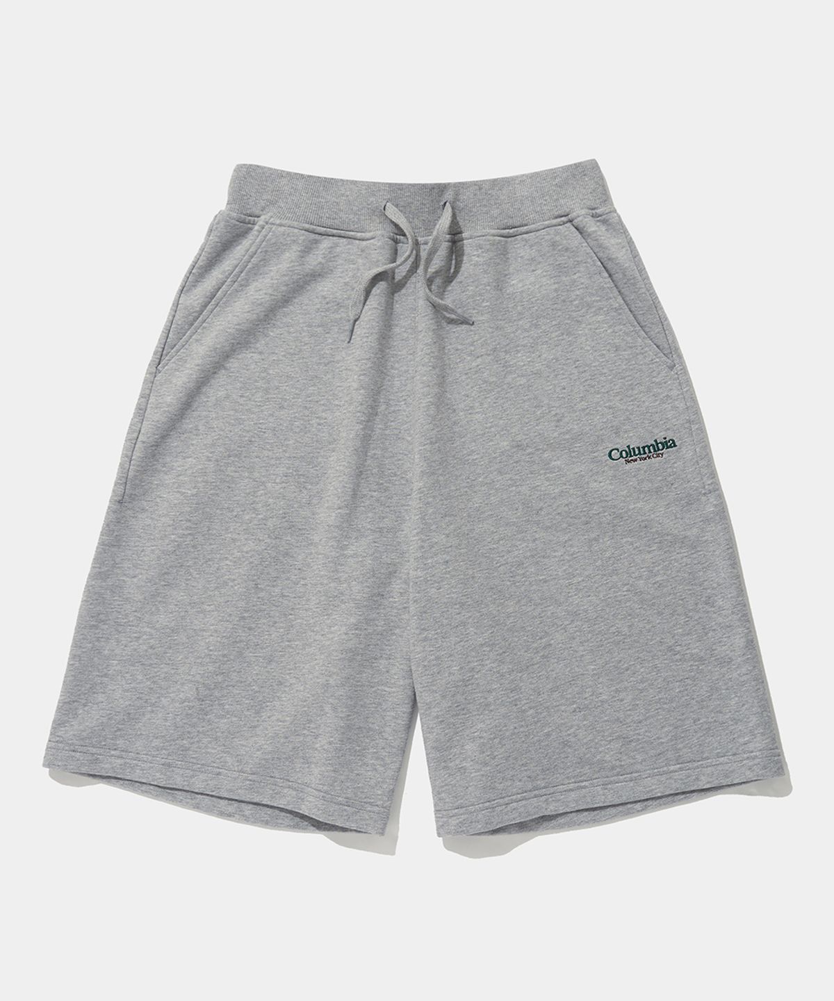 컬럼비아 유니버시티(COLUMBIA UNIVERSITY) NYC EMB TERRY SWEAT SHORTS PANTS_MELANGE GRAY