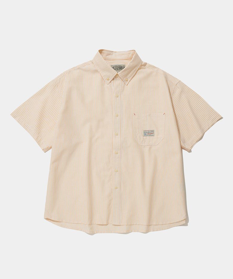 SL-LABEL ONE POCKET OXFORD S/S SHIRTS_YELLOW STREETS