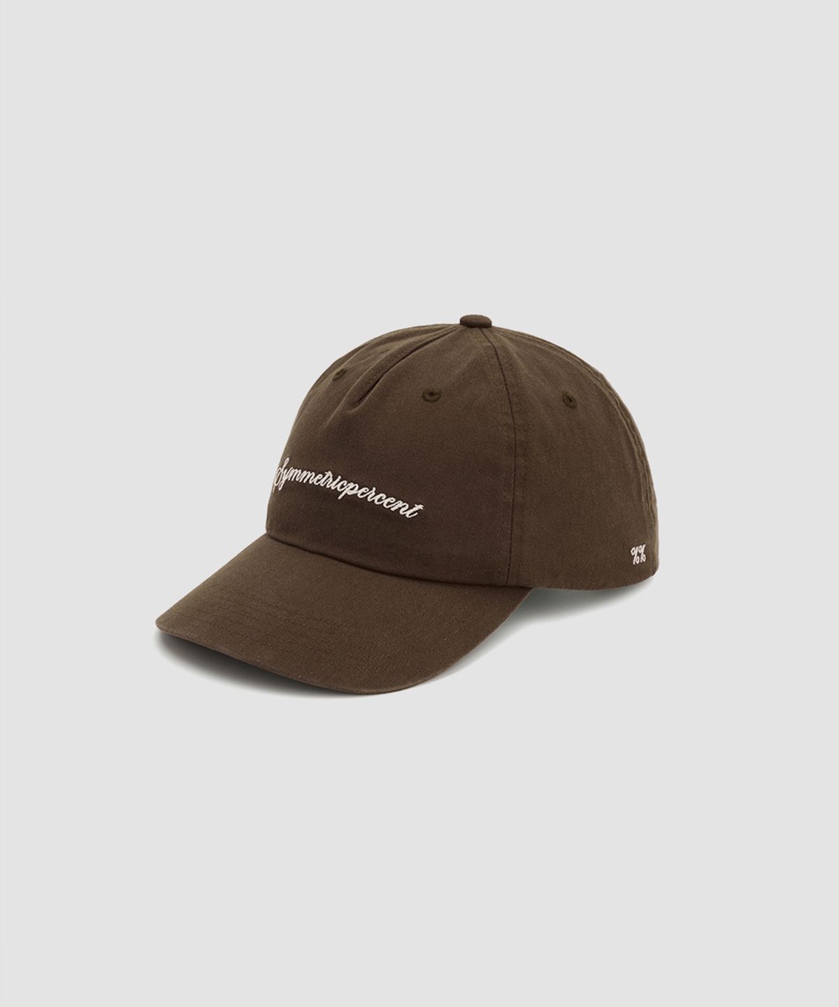 시메트릭 퍼센트(SYMMETRICPERCENT) Logo Lettering Cap / Brown