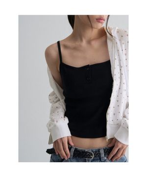 캡내장 헨리넥 슬리브리스_엔트리  블랙