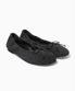 BUN BALLERINA FLATS BLACK SUEDE