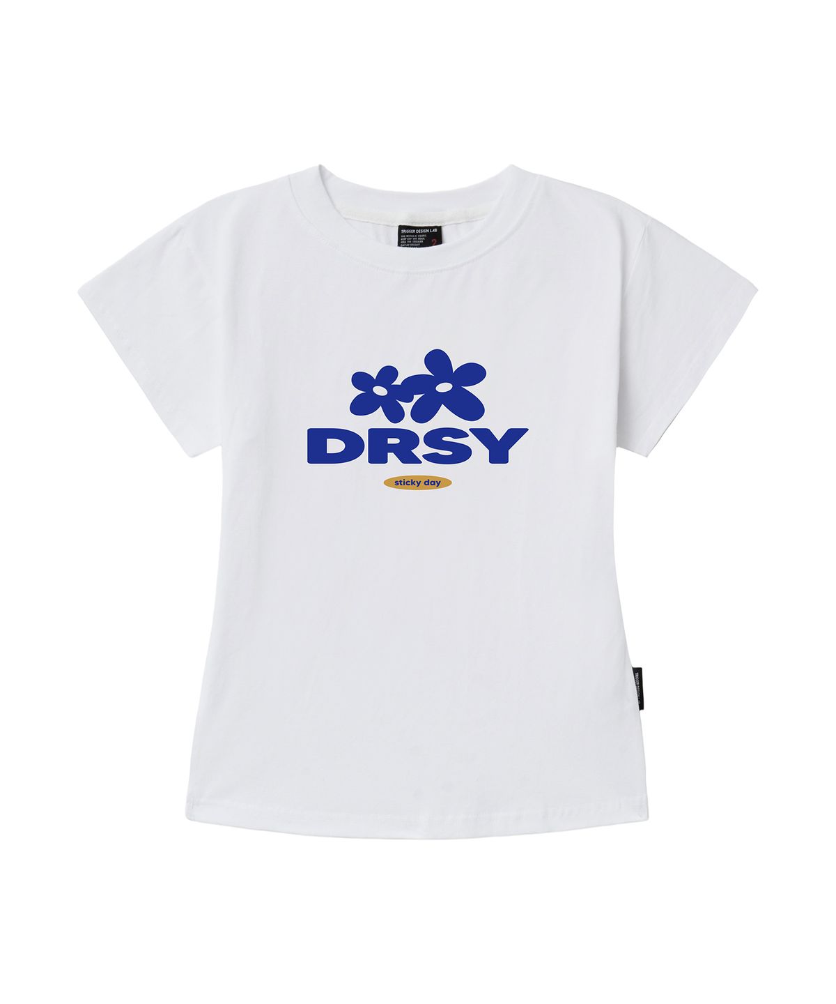 드로우시(DROWSY) DW 스티키데이 슬림핏 반팔티셔츠 2Color