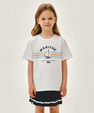 KIDS COASTAL AEROCOOL TEE white