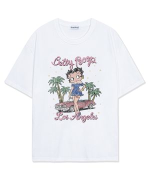 베티붑 인 엘에이 오버핏 반팔 티셔츠_화이트