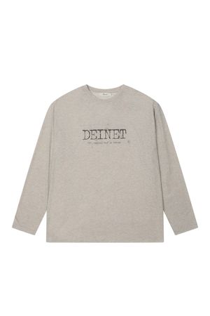 OVERFIT SWEAT GRAPHICS T-SHIRT IN ASH BEIGE
