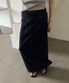NOTE LONG SKIRT (NAVY)