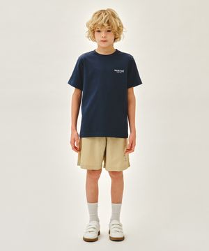 KIDS BOAT TEE + WOVEN PANTS SET-UP navy