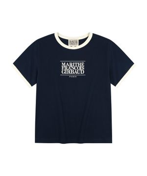 KIDS CLASSIC LOGO RINGER TEE navy