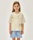 KIDS HALF-SLEEVED KNIT CARDIGAN light beige