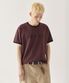 [크롭] 플래시무브 링거 크롭 반팔 티셔츠_버건디