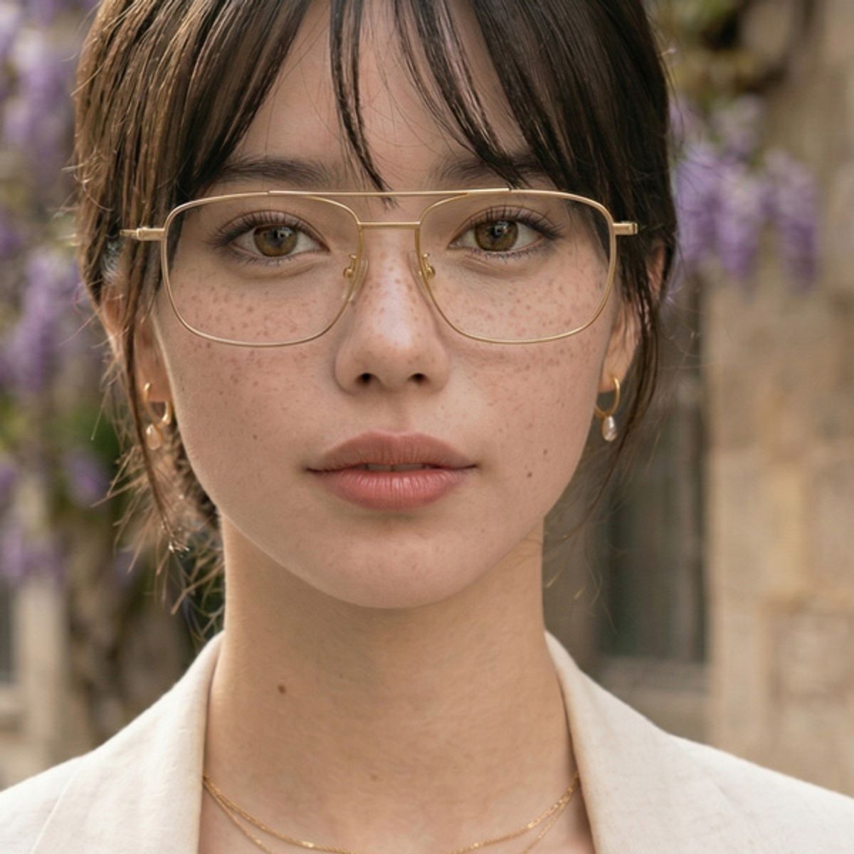 아디제(ADIGE) Tiran 티란 (gold) LA1052 안경테 투브릿지 티타늄 금테