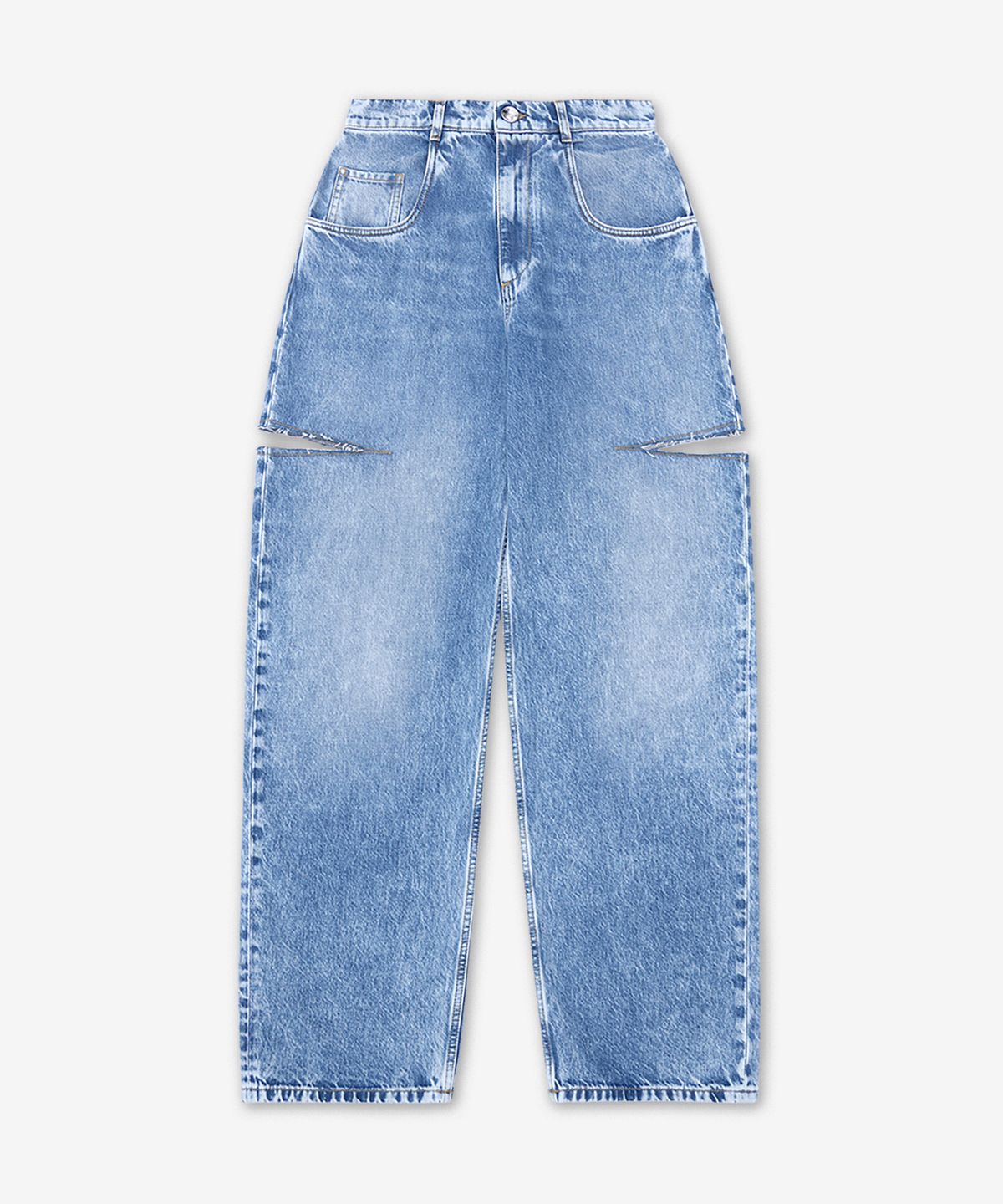 메종 마르지엘라(MAISON MARGIELA) 슬래시 디테일 데님 팬츠 - 블루 / S51LA0051S30513470