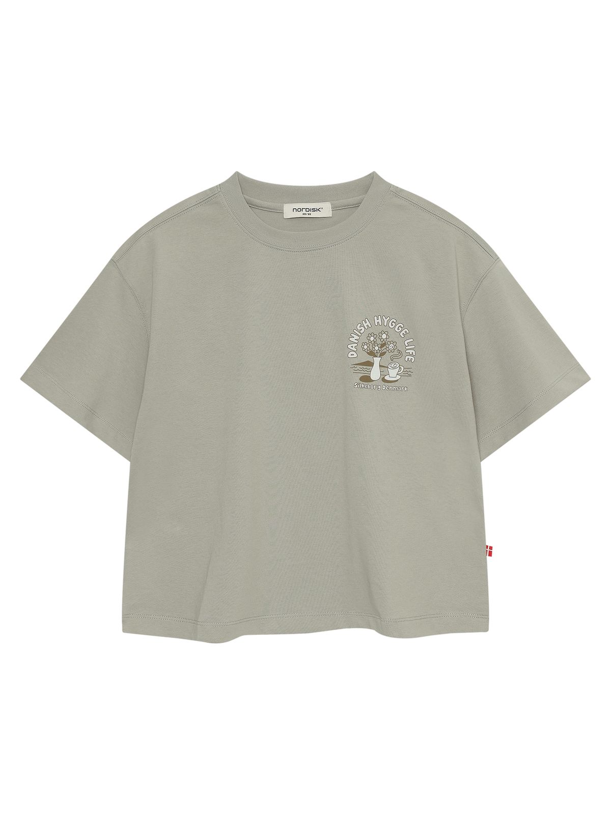 노르디스크(NORDISK) 플라워 그래픽 반팔 티셔츠 - W_SHIMMER GREY