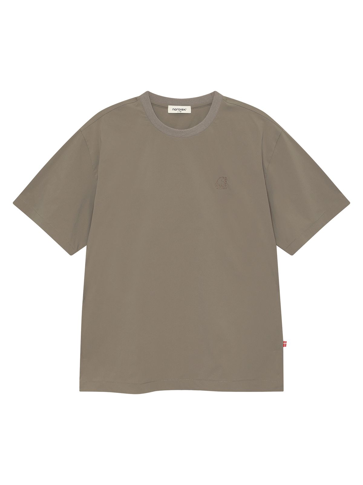 노르디스크(NORDISK) 휘게쿨 light 그래픽 라운드 반팔 티셔츠 - U_Beige BROWN