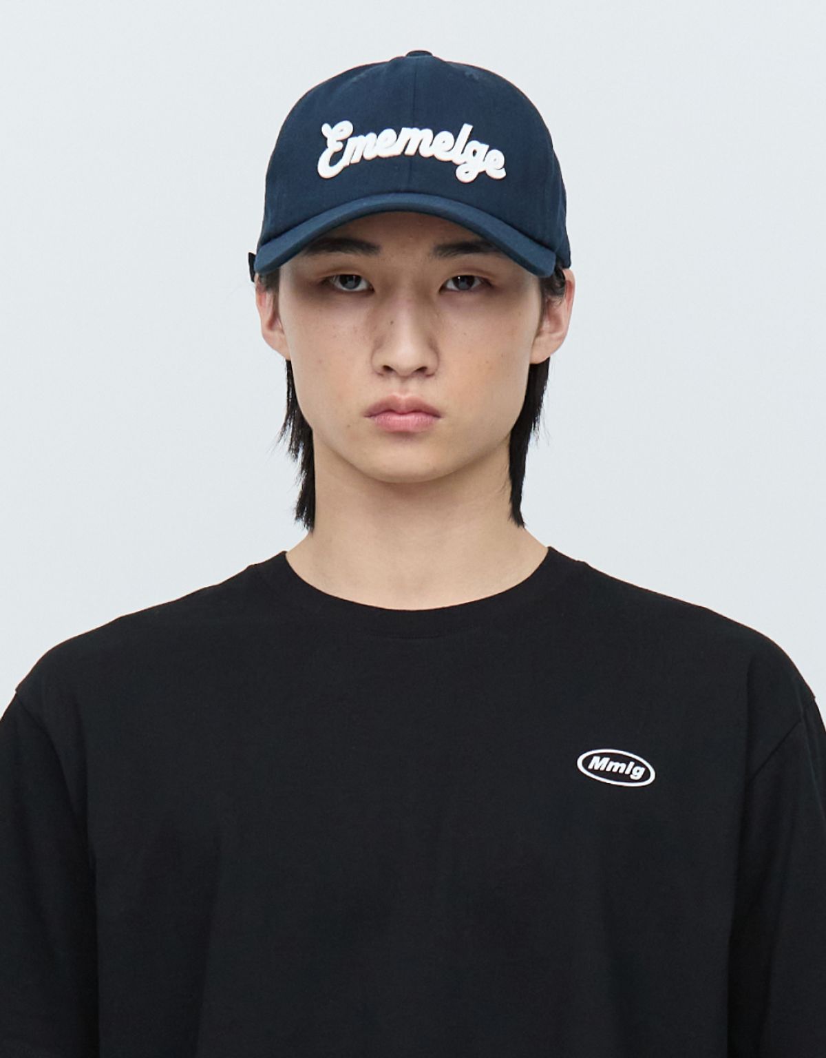 엠엠엘지(MMLG) SCRIPT EM BALLCAP (NAVY)