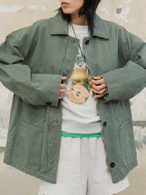 워크 자켓_카키