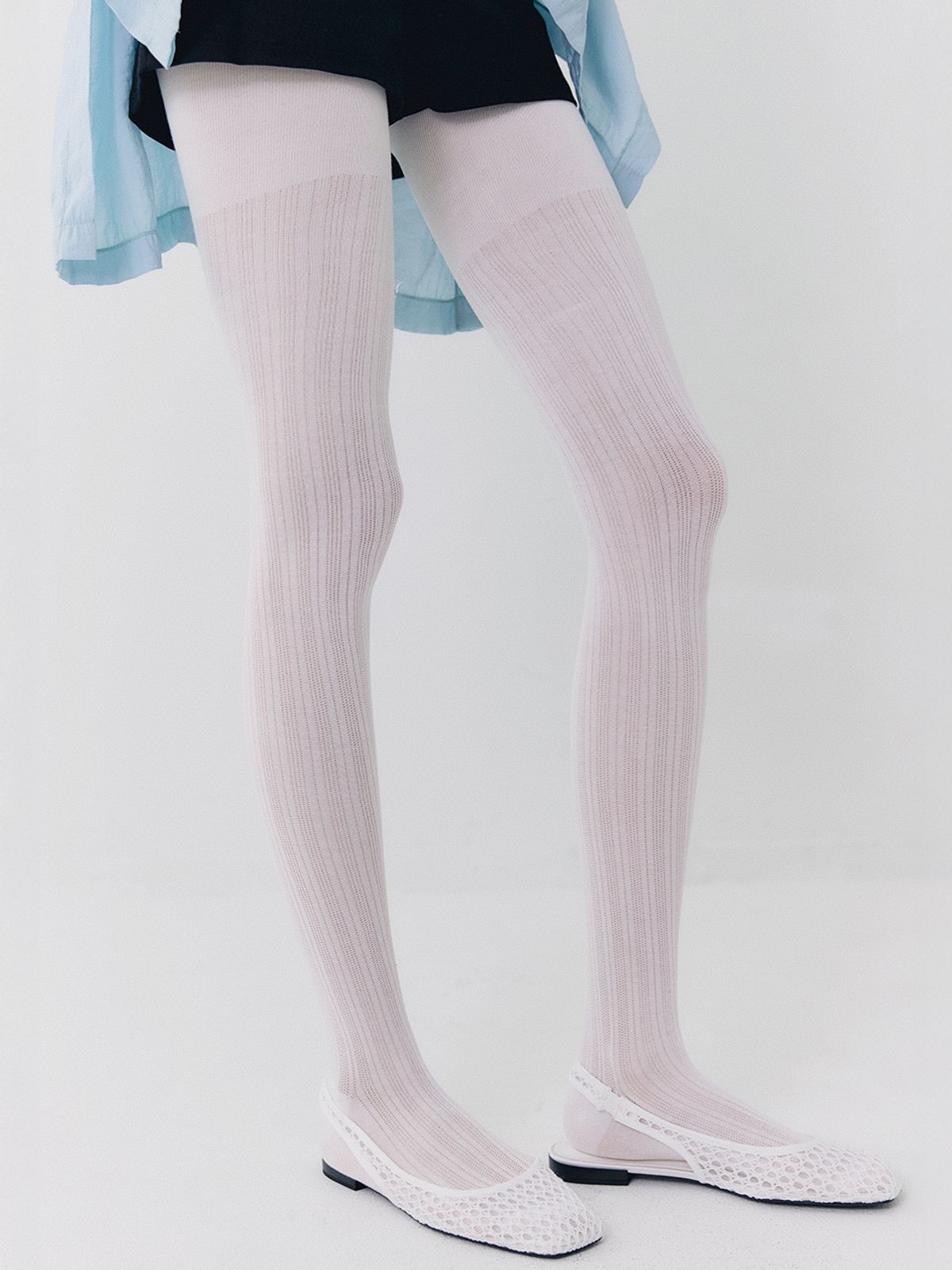 티에스에이치(TSH) 버티컬 시스루 스타킹 3colors